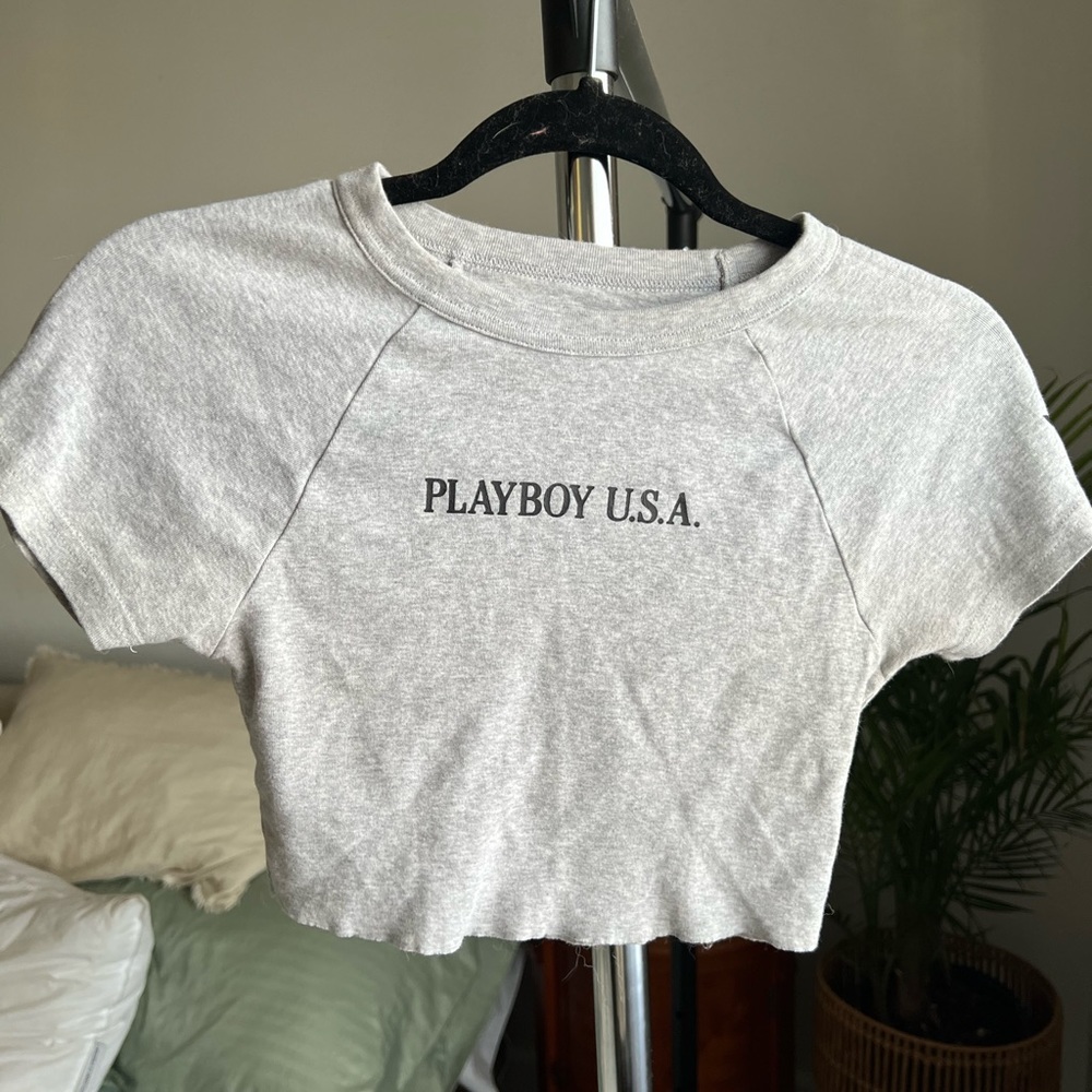 Pacsun x playboy cropped tee